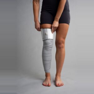 Stor Bandage Wrap rundt kneet, sett forfra
