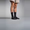 Trek Socks i Charcoal/Green, sett forfra