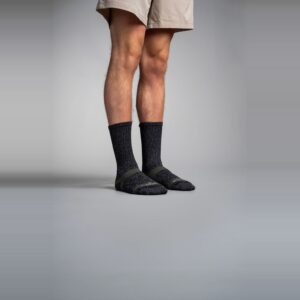 Trek Socks i Charcoal/Green, sett forfra